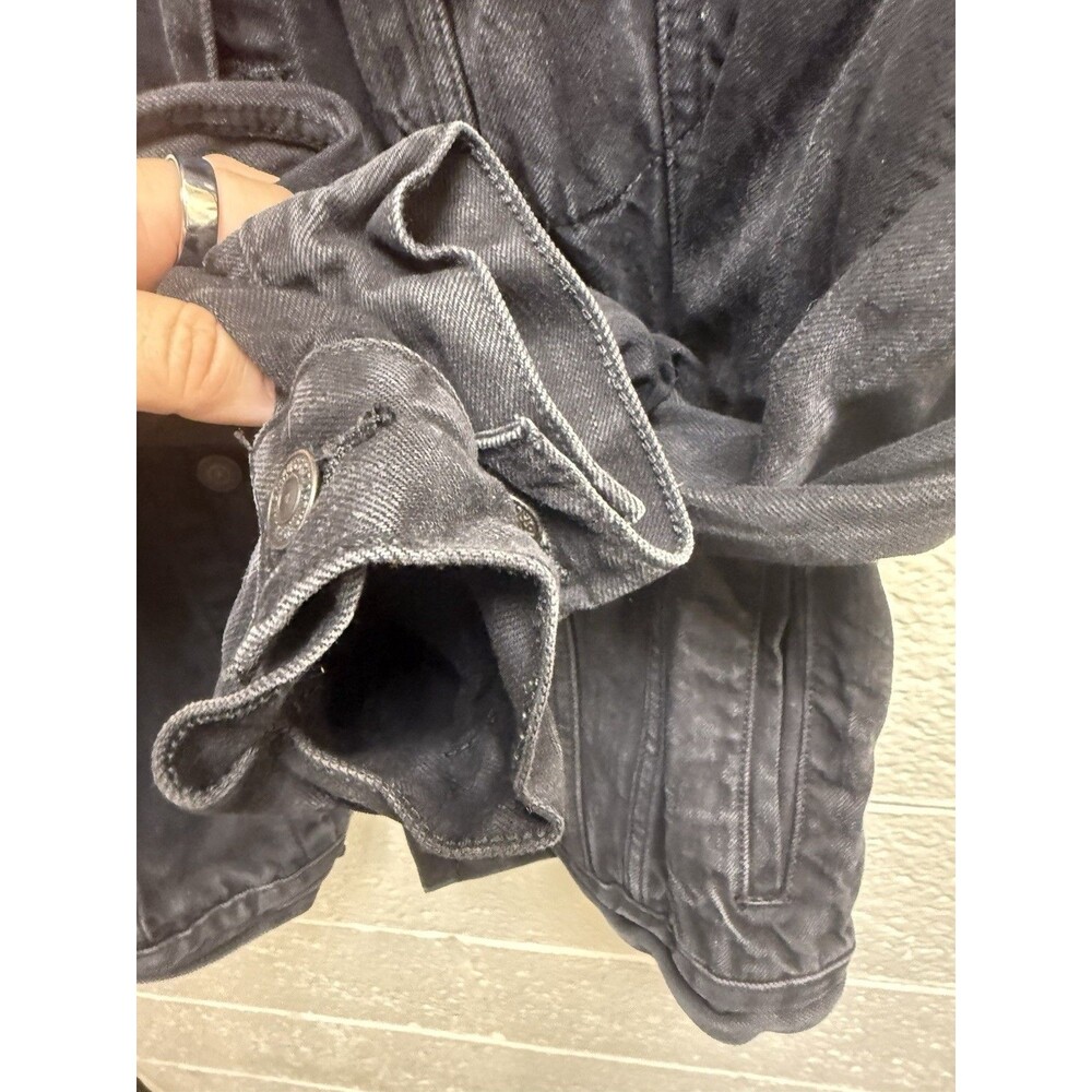 Levi's Denim Jacket Black Jean Large Mens - Picture 9 of 10